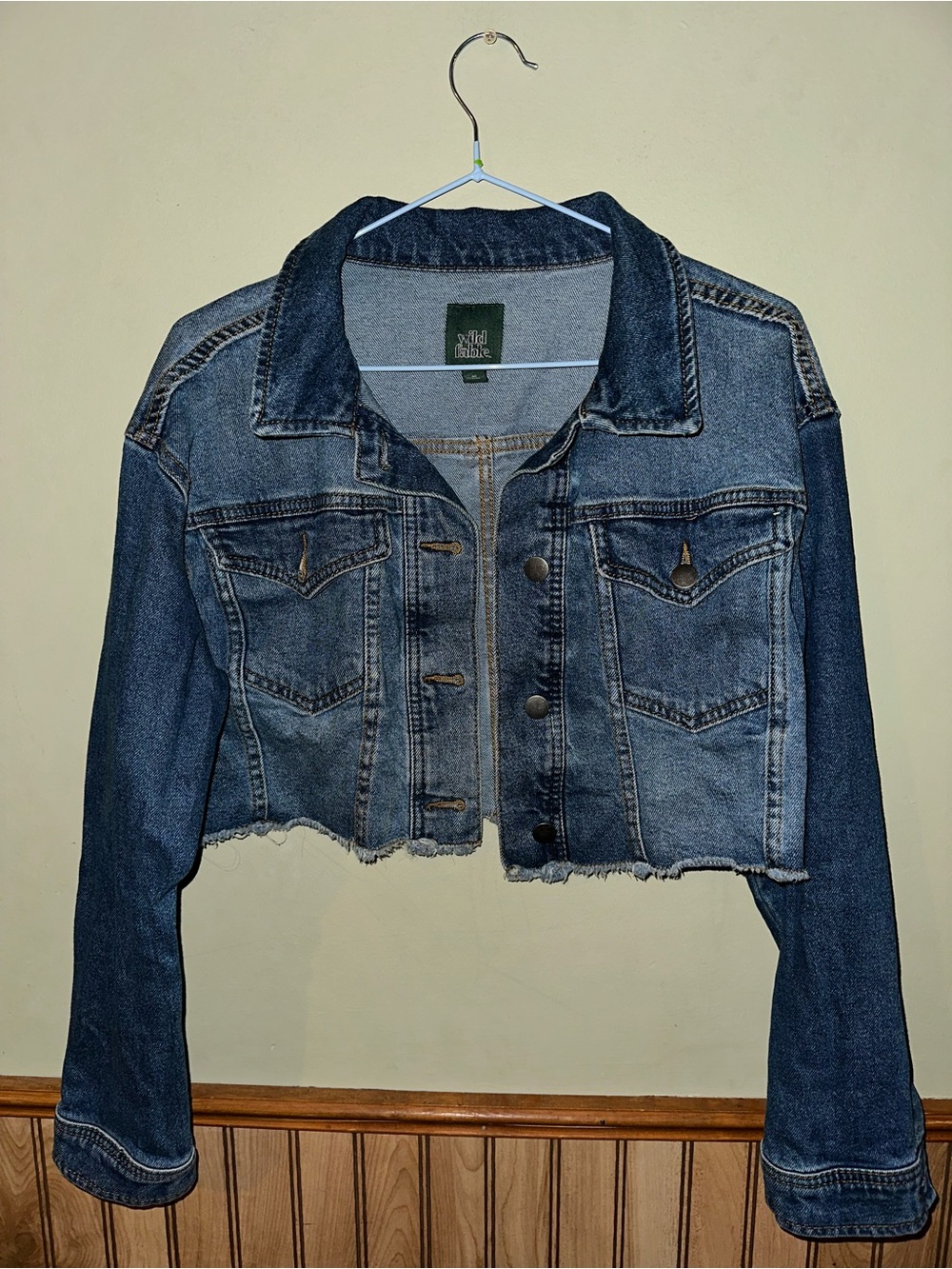 Wild Fable Cropped Jean Jacket